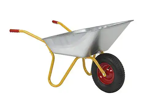 Ravendo Schubkarre mit Vollgummirad für Garten und Baustelle