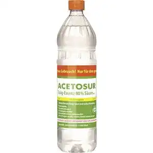 Essigsäure Speyer und Grund 1 Liter Essig-Essenz 80% von Acetosur