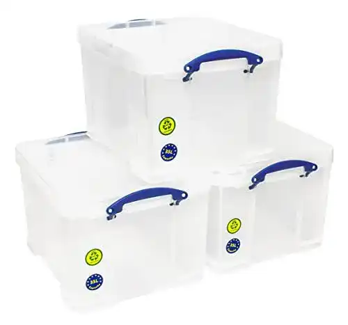 Aufbewahrungsbox Really Useful 3er-Pack, farblos