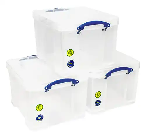 Aufbewahrungsbox Really Useful 3er-Pack, farblos