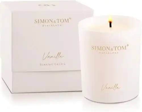 Simon & Tom Luxus Duftkerze Vanille Hochwertige Duftkerze für Ihr Zuhause