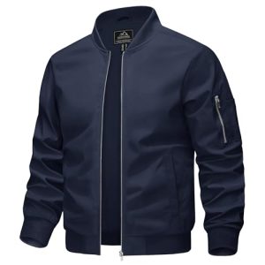 Bomberjacke Kefitevd für Herren Leichte Pilotenjacke im Blouson-Stil