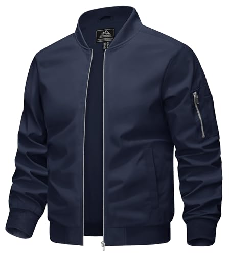 Bomberjacke Kefitevd für Herren Leichte Pilotenjacke im Blouson-Stil