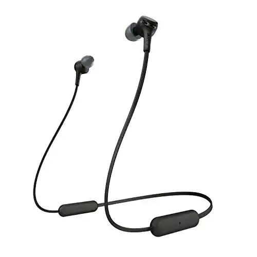 Sony WI-XB400B kabellose In-Ear Kopfhörer mit Bluetooth und Neckband-Design