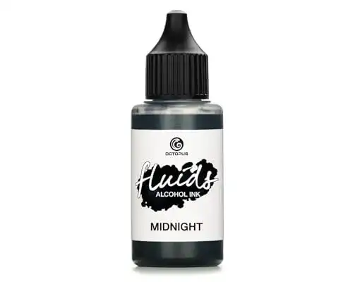 Alcohol Ink 30ml Fluids Midnight für Fluid Art und Resin Art