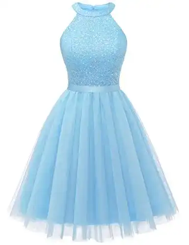Cocktailkleid Dressystar Damen Paillettenkleid für verschiedene Anlässe