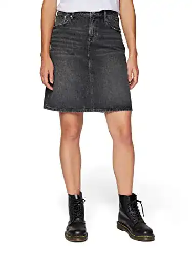 Mavi Damen Valerie Jeansrock im Mid Smoke Brushed Denim Design