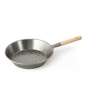 Maronipfanne Castagne aus Eisen mit Holzgriff, 30 cm