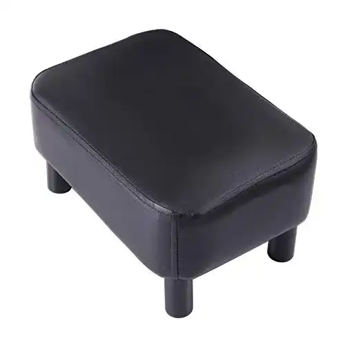 Fußbank Ymyny Rechteckiger Fußhocker, 42 x 29 x 23 cm, Schwarz