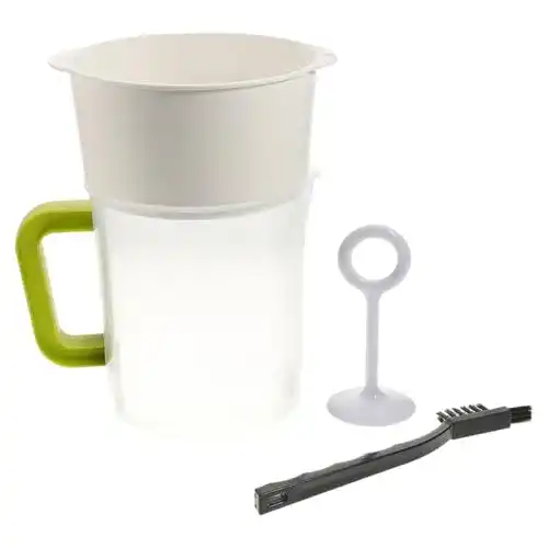 Sojamilchbereiter BESTonZON, 4-teiliges Kunststoff-Set für Nussmilch und Joghurt