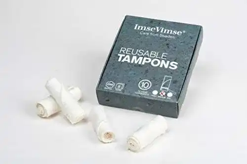 Bio-Tampons aus waschbarer kbA Baumwolle von ImseVimse, 8 Stück