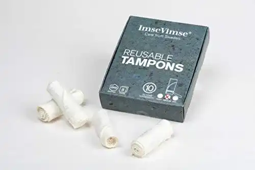 Bio-Tampons aus waschbarer kbA Baumwolle von ImseVimse, 8 Stück