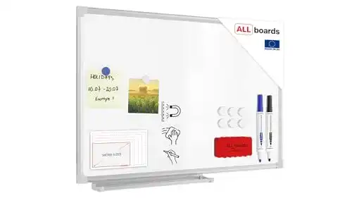 Whiteboard ALLboards 60 x 40 cm Magnettafel mit Aluminiumrahmen