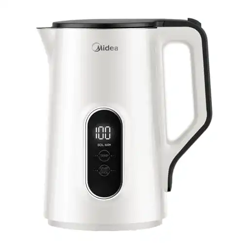 Midea Wasserkocher 1,5 Liter mit Temperatureinstellung und Sicherheitsfunktionen