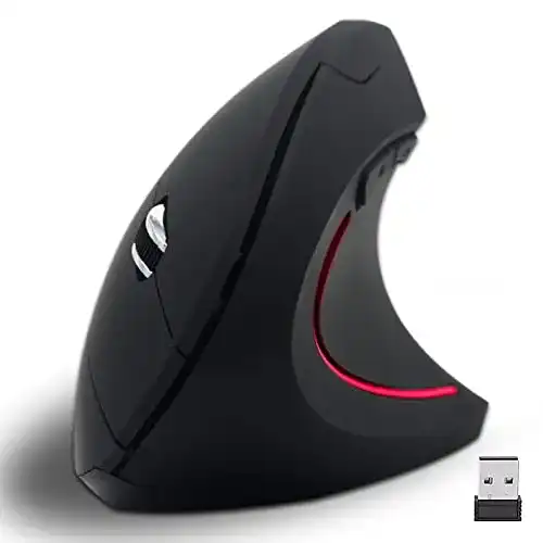 Ergonomische kabellose Vertikale Maus von VEGCOO mit 2,4-GHz-Technologie