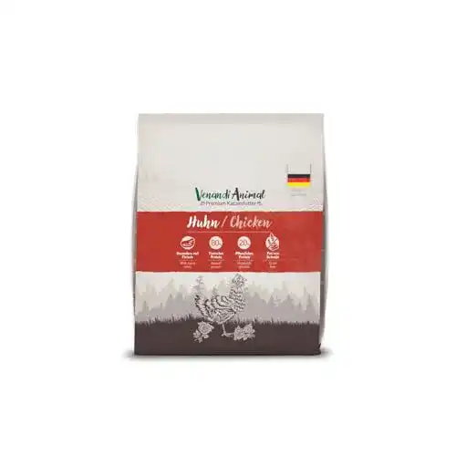 Getreidefreies Katzenfutter von Venandi Animal mit Huhn