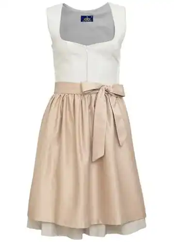 Dirndl Damen Goldenburg Midi mit Schürze 2-teilig
