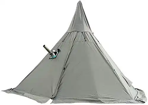 Tipi Zelt für 4 Jahreszeiten Wasserdichtes Camping Zelt mit Kaminloch
