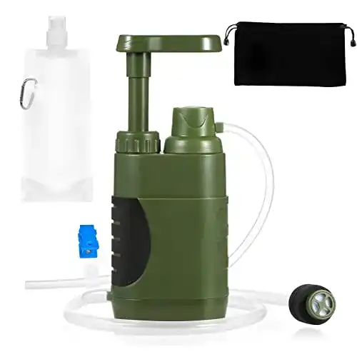 Lixada Outdoor Wasserfilter für 5000 Liter Camping Wasser
