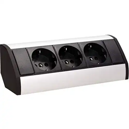 Ecksteckdose Orno GM-9001 Tischsteckdose mit 3 Anschlüssen