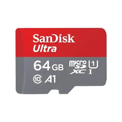 SanDisk Ultra 64 GB microSDXC Speicherkarte mit SD-Adapter