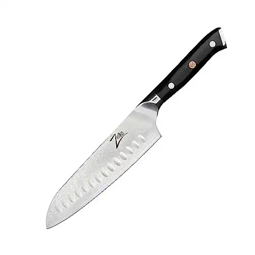 Zelite Infinity Santoku-Damastmesser 17,8 cm Japanisches Kochmesser