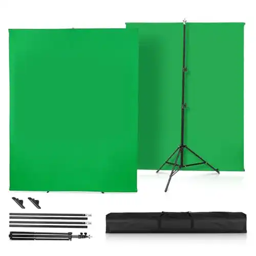 Green-Screen Heorryn Hintergrund mit Ständer 2 x 1,5 m für Fotografie