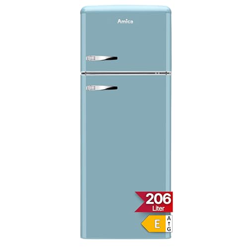 Amica KGC 15632 T Retro Kühlschrank Kühl-/Gefrierkombination