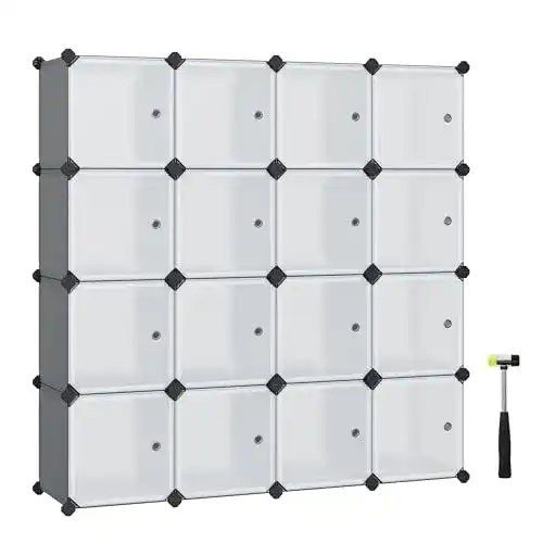 Steckregal von SONGMICS mit 16 modularen Würfeln