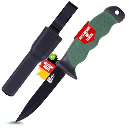 Angelmesser Zite Fishing mit Kunststoff Gürtel-Messerscheide