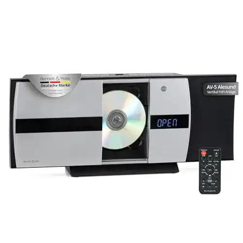 Bennett & Ross Ålesund Vertikal Stereoanlage mit Bluetooth und CD-Player