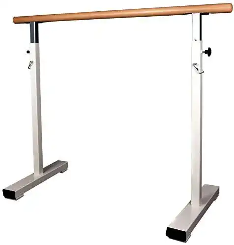 Mobile freistehende Ballettstange aus Holz, höhenverstellbar, 150 cm