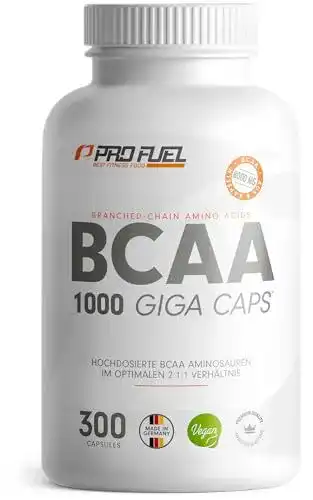 BCAA-Kapseln Profuel 1000 Giga Caps – hochdosiert mit 8000 mg BCAA