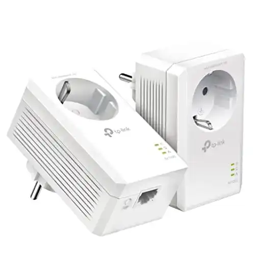 TP-Link Powerline Adapter Set TL-PA7017P mit Steckdose und Gigabit-Port