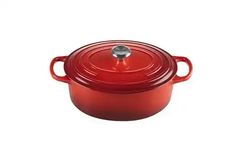 Gusseisen Bräter von Le Creuset mit Deckel – Ovales Kochgeschirr