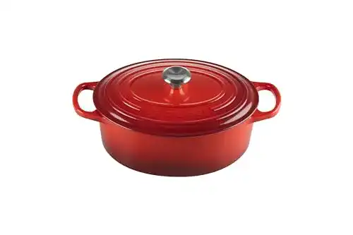 Gusseisen Bräter von Le Creuset mit Deckel – Ovales Kochgeschirr