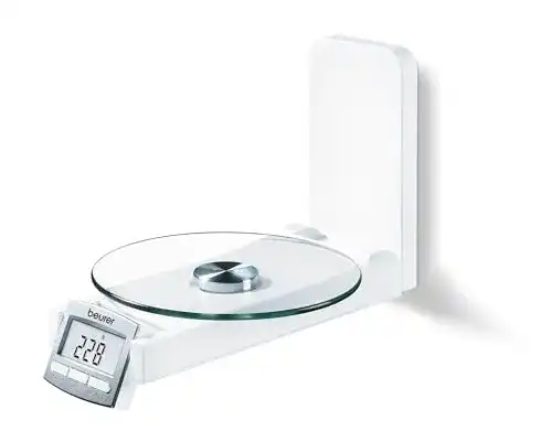 Küchenwaage Beurer 706.1 KS 52 klappbar mit Design-Wand