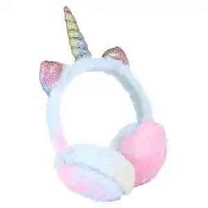 Ohrenwärmer Besportble Einhorn Ohrenschützer aus Plüsch für den Winter