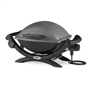 Elektro Tischgrill Weber Q 1400 mit Deckel und Tragbarkeit