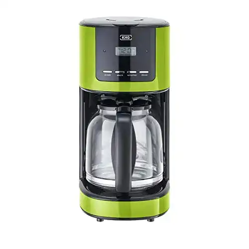 KHG Kaffeemaschine KA-184 (L) in Grün, 12 Tassen, 1,5L