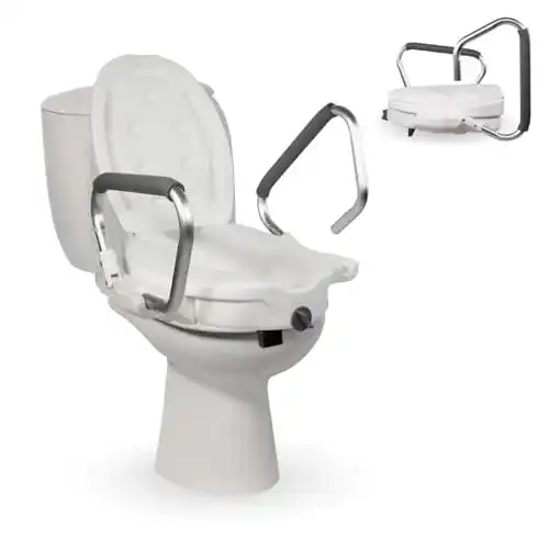 Toilettensitzerhöhung mit Armlehnen von Mobiclinic