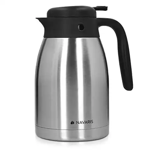 Thermoskanne 1,5 Liter von Navaris – Isolierkanne für Getränke