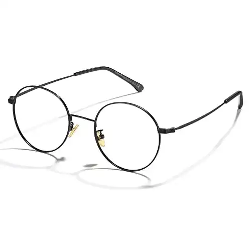 Blaulichtfilter-Brille Cyxus mit Rundfassung für PC, TV und Tablet
