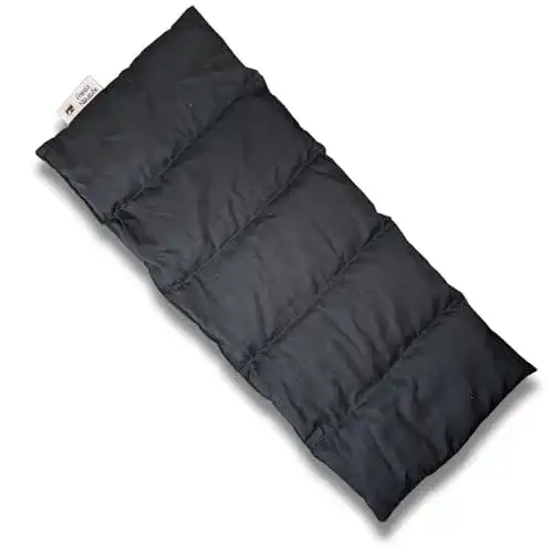Dinkelkissen von Franzis Nähstube 50x20cm in Schwarz aus 100% Baumwolle