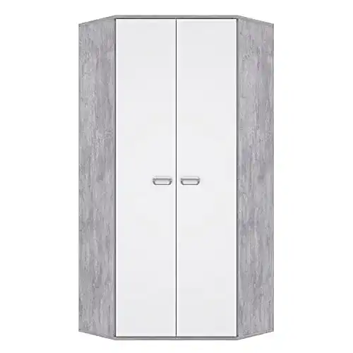 Eckschrank Forte Emily 80 90 – Eckkleiderschrank für Kinderzimmer