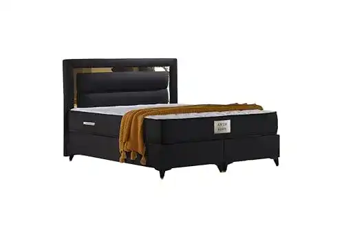 Bett 160×200 Kuffe Anta Boxspringbett mit Bettkasten