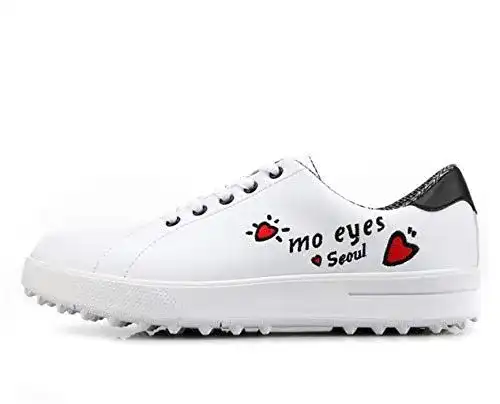 Golfschuh Damen PGM Spikeless und wasserdicht für optimalen Tragekomfort
