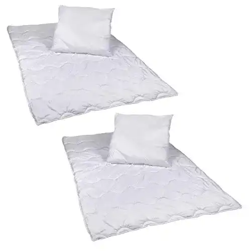 Bettdecke und Kissen Set 2 Stück Steppbettdecken 135×200 cm