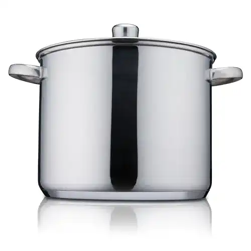 KHG Topf Kochtopf 26 cm, 10 Liter Edelstahl für Induktion