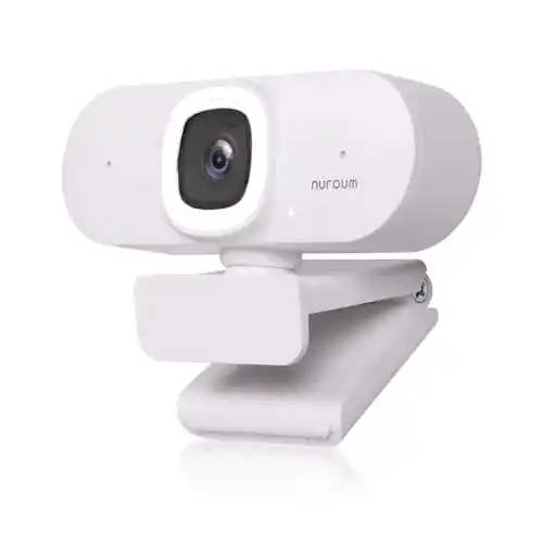 Webcam mit Ringlicht Nuroum V15-AFL, Autofokus 1080P 60FPS